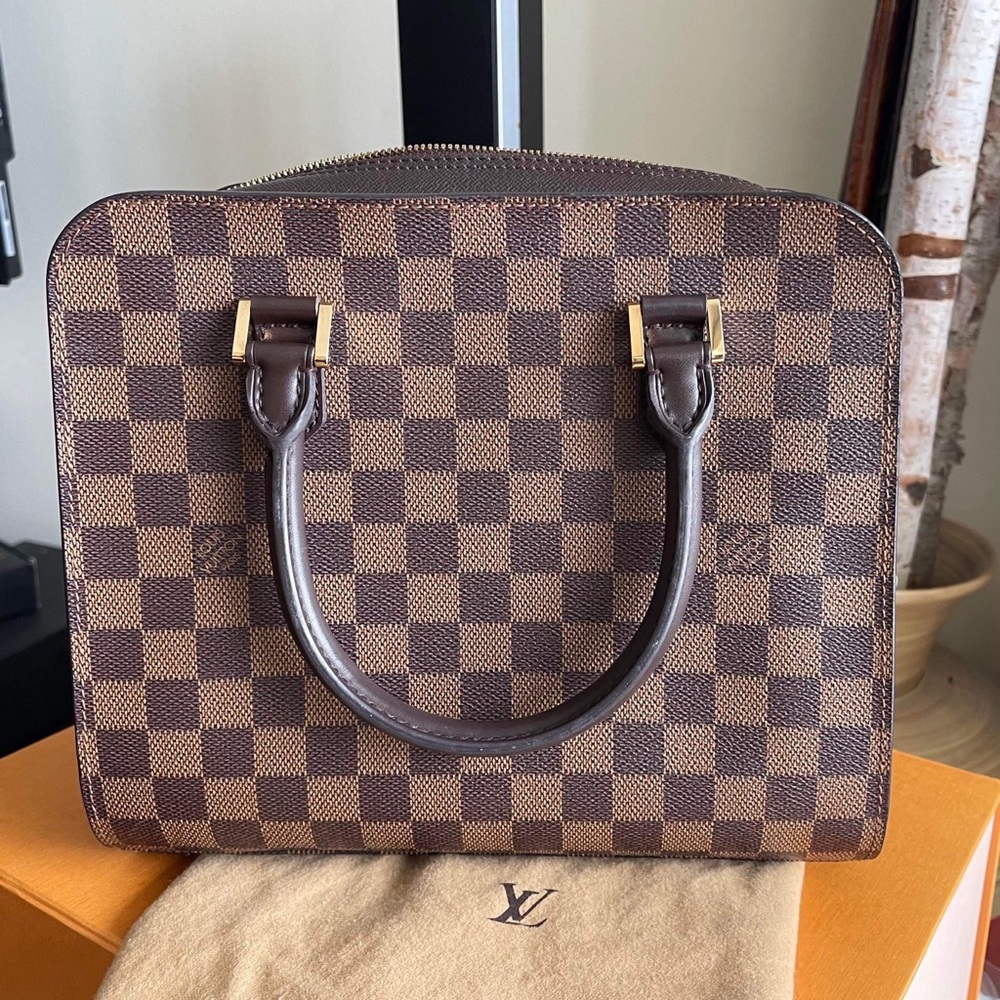 Louis Vuitton Triana Ebene Damier handbag